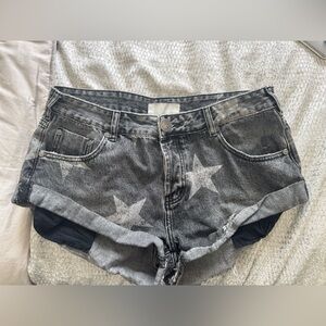 One Teaspoon Black Star Jean Shorts